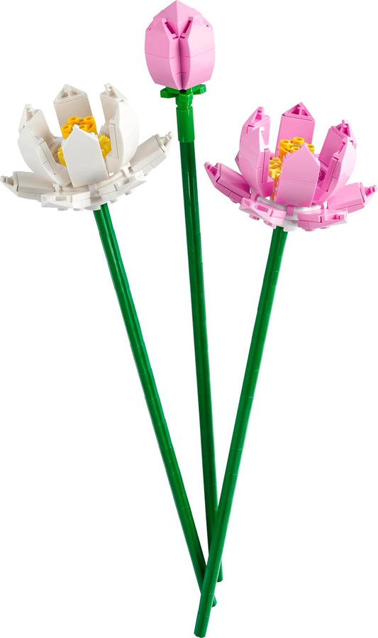LEGO Lotus Flower - Building Toy for Girls Boys Ages 8 - Artificial Lotus for Home Decor