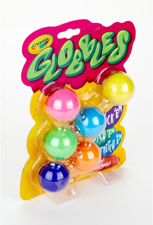 Crayola Globbles Fidget Toy 6ct Sticky Stress Ball Calming Sensory for Stress Relief