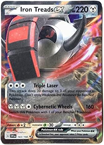 Pokemon - Iron Treads ex 143198 - Scarlet Violet - Double Rare - Holo Full Art