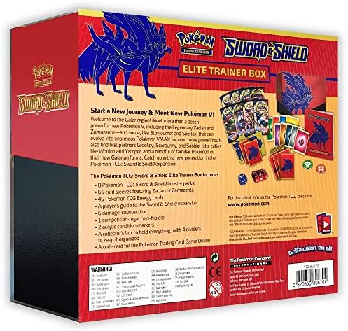 Pokemon TCG Sword Shield Zacian Elite Trainer Box