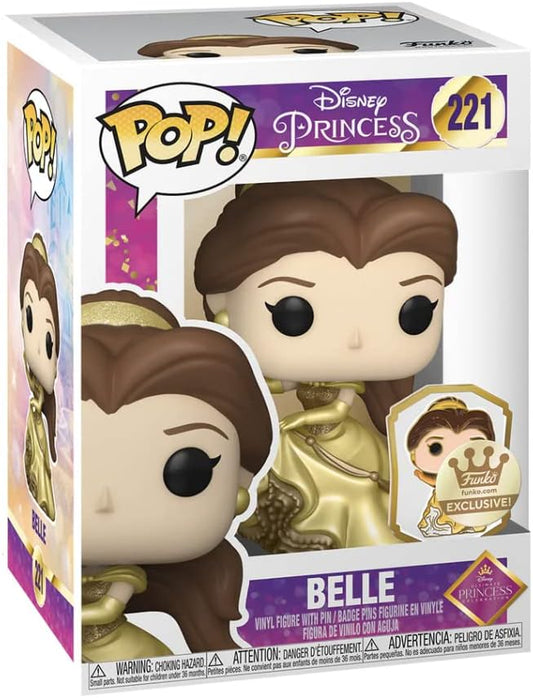 Funko POP Ultimate Princess Collection - Belle POP Pin Vinyl Figure - Shop