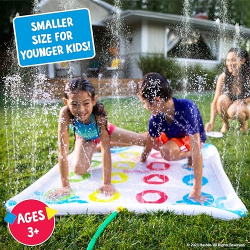 Hasbro Twister Jr. Splash - Outdoor Inflatable Water Twister Game for