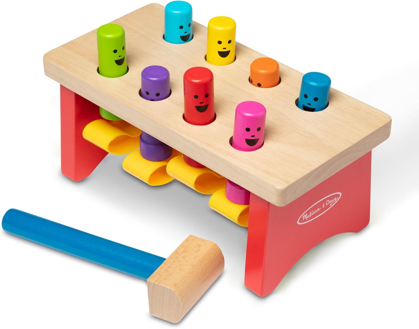 Melissa & Doug Melissa Doug Deluxe Pounding Bench Wooden Preschool Learning Toy With