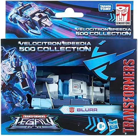 Transformers Generations Legacy Velocitron Speedia 500 Deluxe Collection Blurr Age 8 and