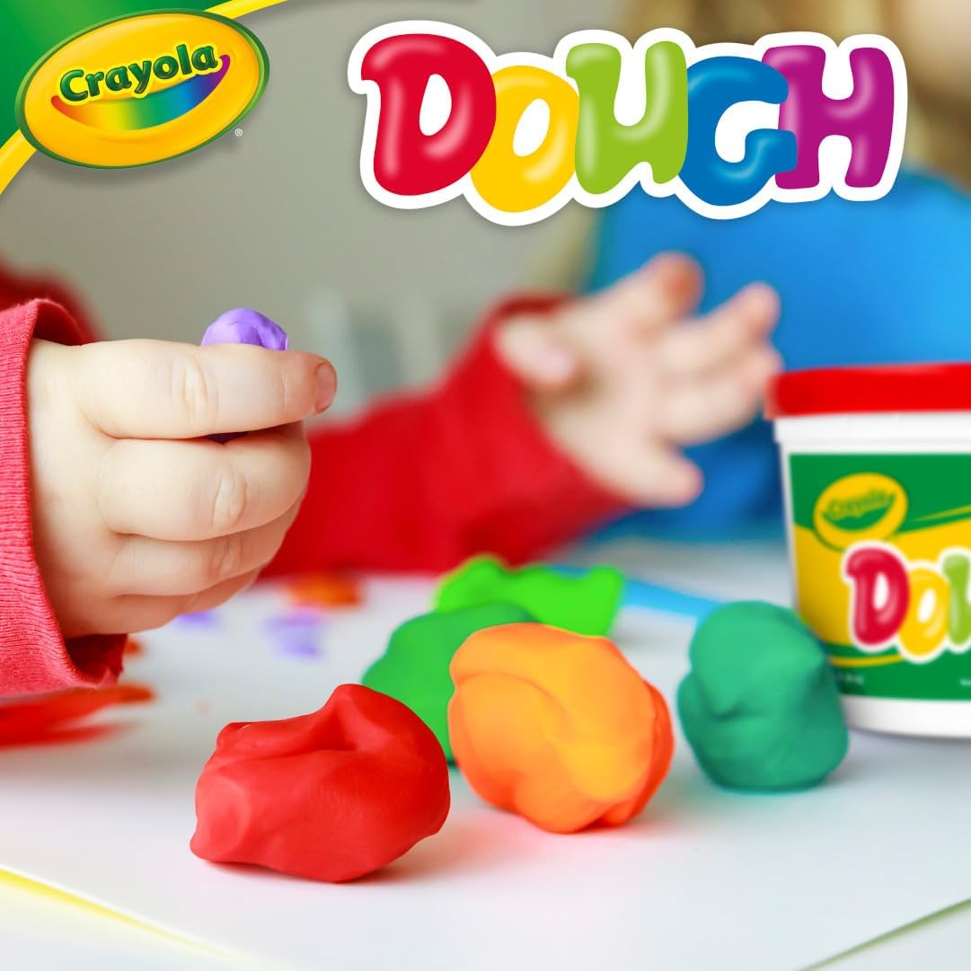 Crayola Dough - Red 3lb Bulk Modeling Dough for Clay Alternative Resealable Tub Ages
