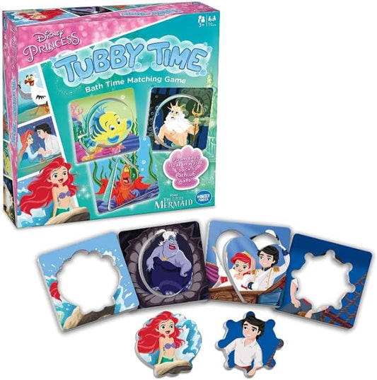 Disney Little Mermaid Bath Toy Set - Disney Princess Matching Game Ariel Water Squirters