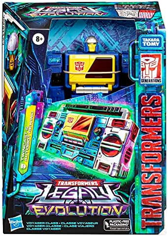 Transformers Legacy Evolution Voyager Twincast and Autobot Rewind Toy 7-inch Action