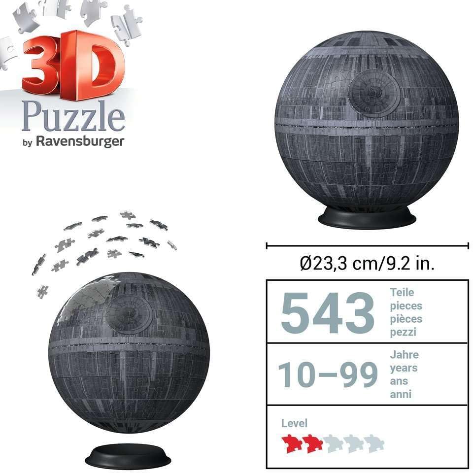 Ravensburger - 3D Puzzle Star Wars The Black Death 540 Pieces 10 Years
