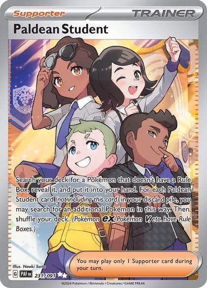 Pokemon - Paldean Student - 231091 - Paldean Fates - Full Art - Ultra Rare