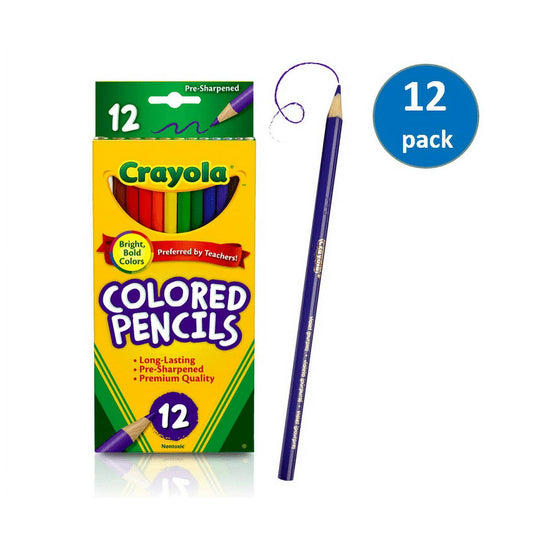 Crayola Colored Pencils Bulk School Supplies For Teachers 12 Packs with 12 Colors Amazon