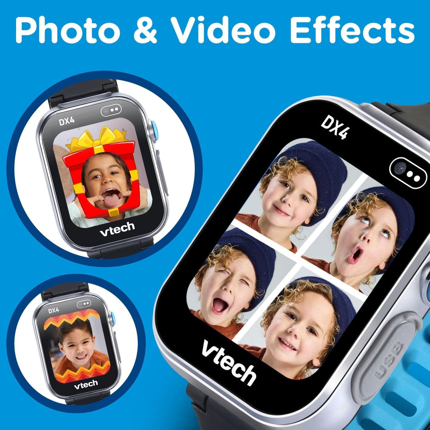 VTech KidiZoom Smartwatch DX4 Black