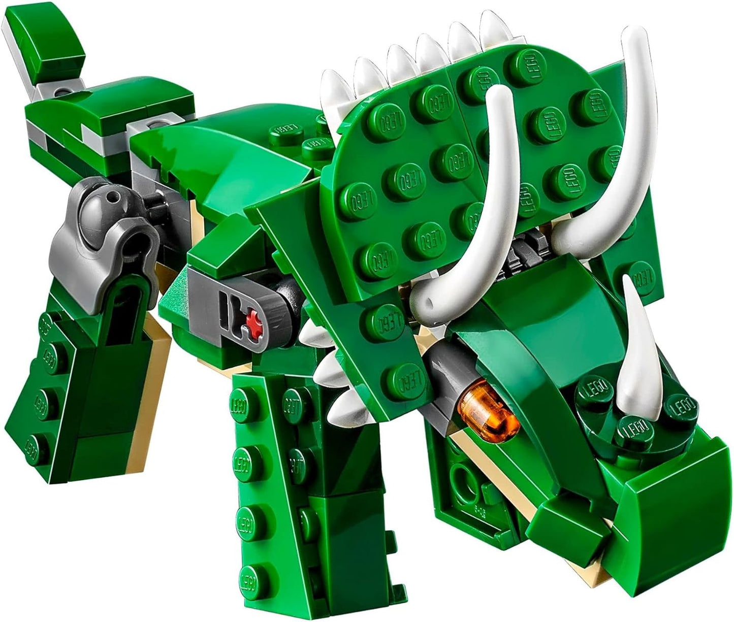 LEGO Creator 3 in 1 Mighty Dinosaur Toy Transforms from T. rex to Triceratops to