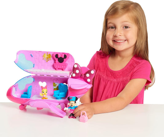 Disney Junior Minnie Mouse Bow-Liner Jet Toy Figures and Playset
