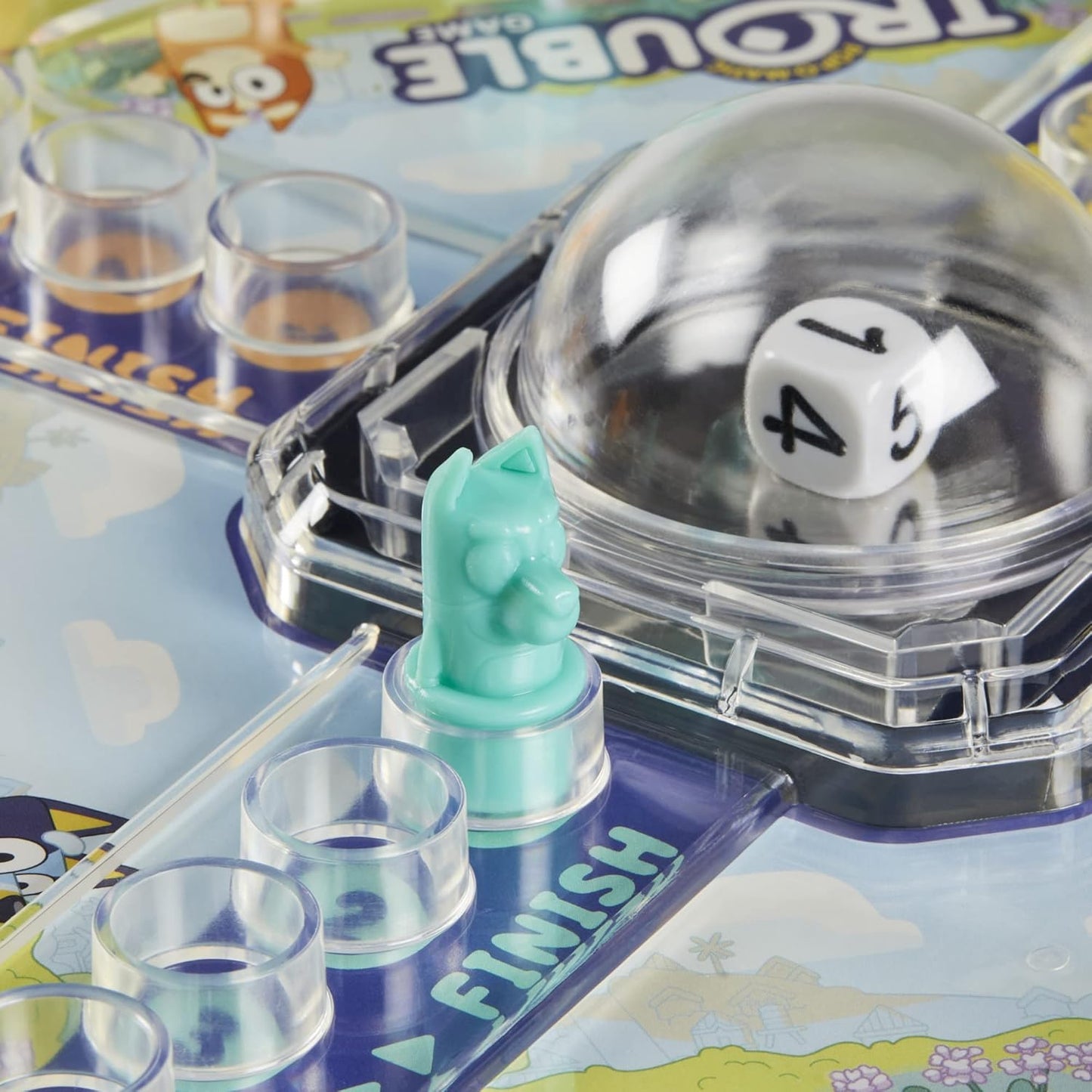 Hasbro Gaming Trouble Bluey Edition Game Family Board Play as Bluey Bingo Bandit or