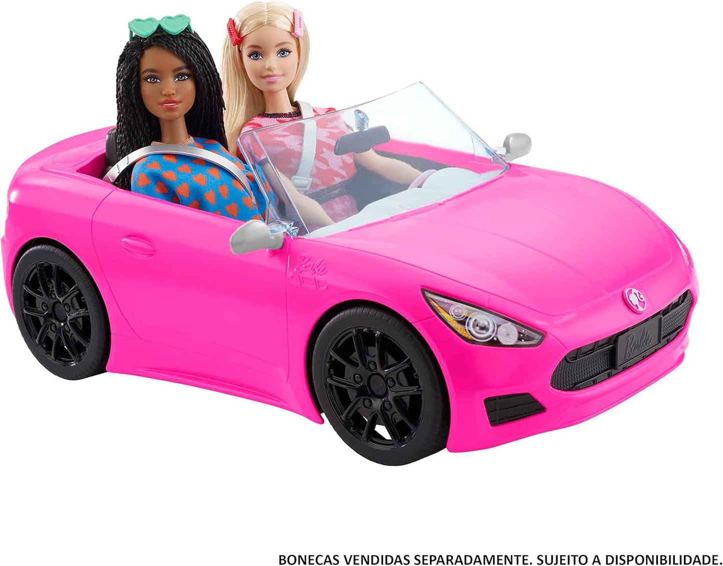 Barbie Toy Car Bright Pink Doll