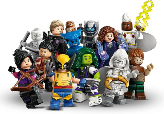 LEGO Marvel Series 2 Minifigure Complete Set of 12 Minifigures Beast Wolverine Moon