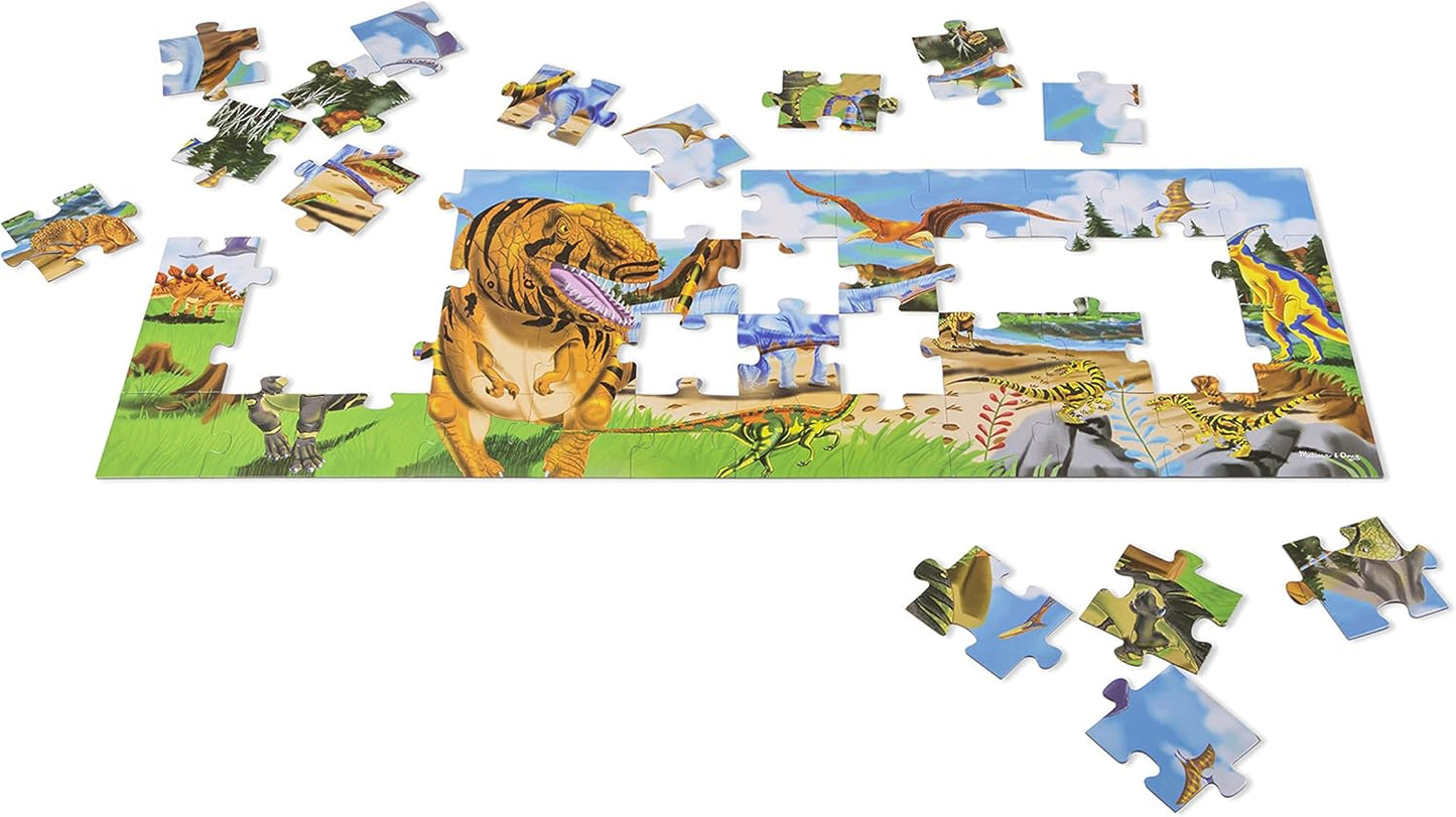 Melissa & Doug Melissa Doug Land of Dinosaurs Floor Puzzle