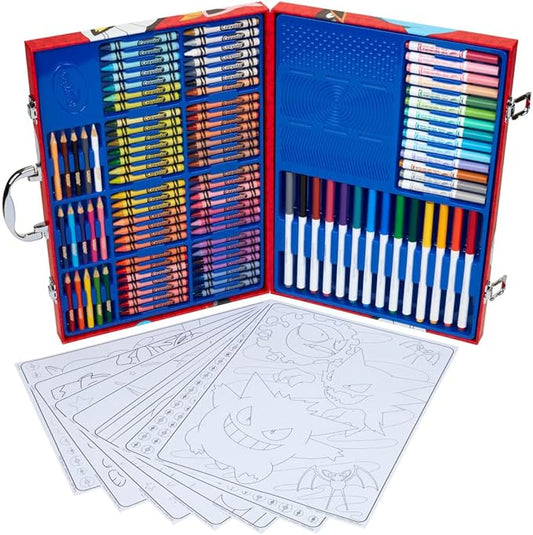 Crayola Pokemon Imagination Art Set 115pcs Art Kit Coloring Supplies Pokemon Pokemon Boys