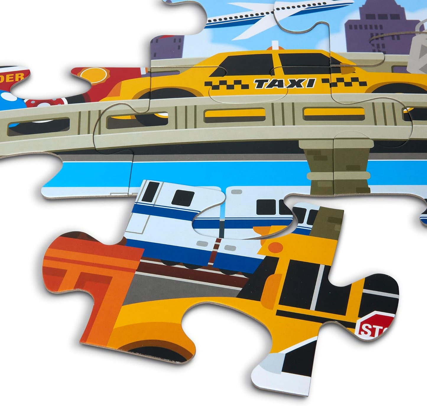 Melissa & Doug Melissa Doug Traffic Jam Jumbo Jigsaw Floor Puzzle