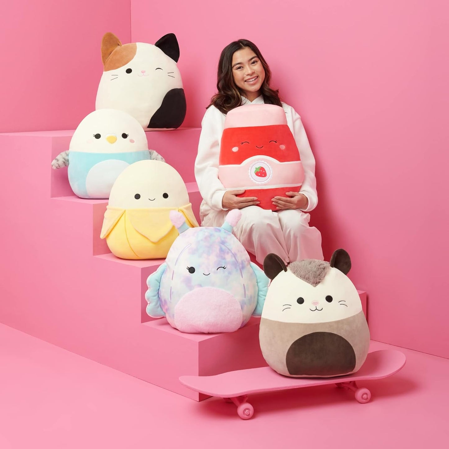 Squishmallows 12-Inch Aldous Teal and Black Fruit Bat - Medium-Sized Ultrasoft Official Kelly Toy Plush