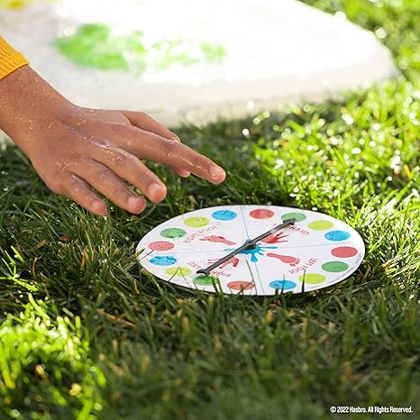 Hasbro Twister Ultimate Splash - Giant Outdoor Inflatable Water Twister Game for -