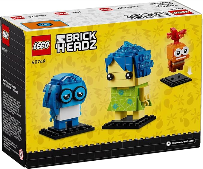 LEGO BrickHeadza Disney and Pixar Joy Sadness and Anxiety 40749