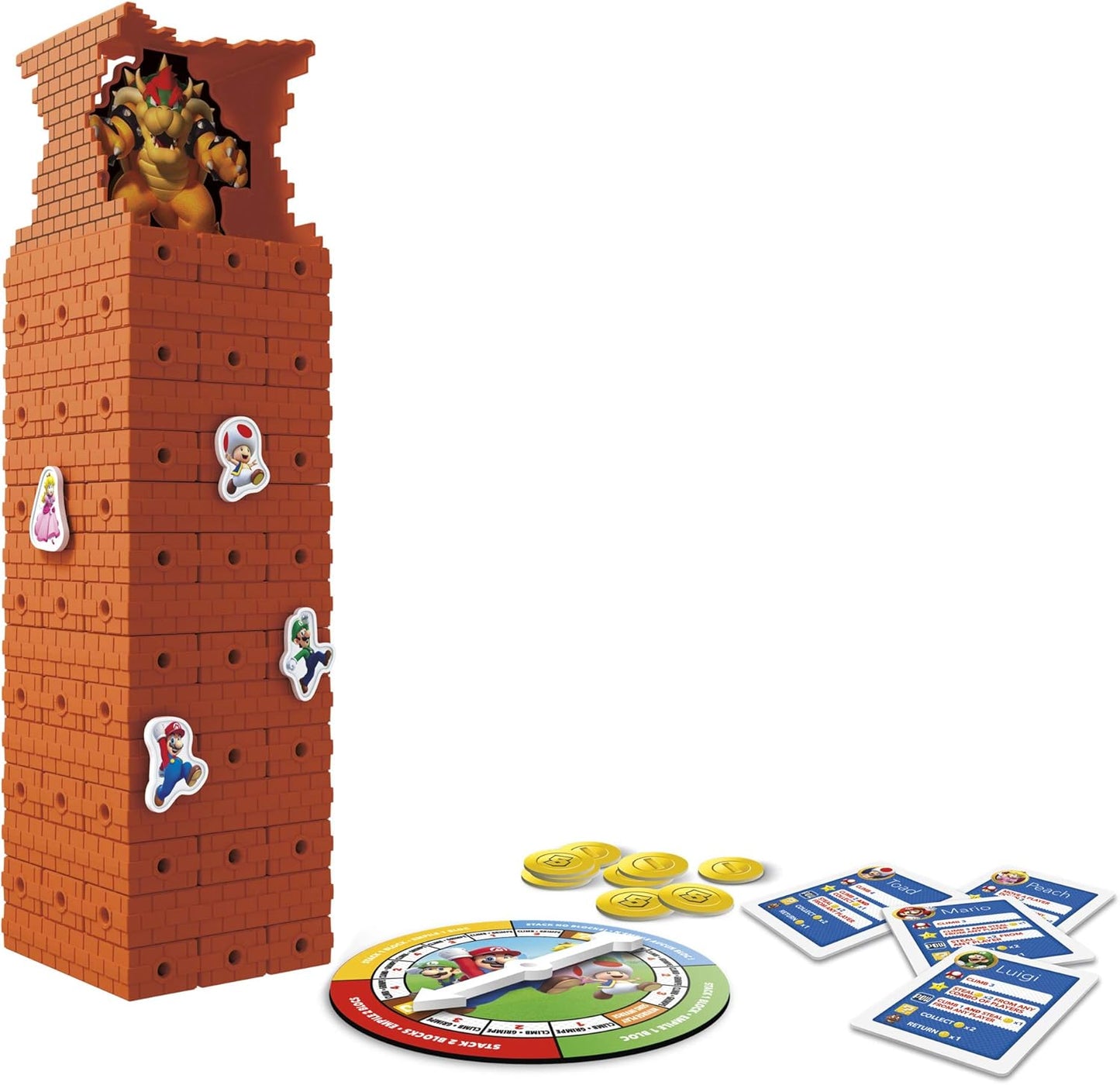 Hasbro Gaming Hasbro Jenga Super Mario Edition Game Block Stacking Tower Game Back to
