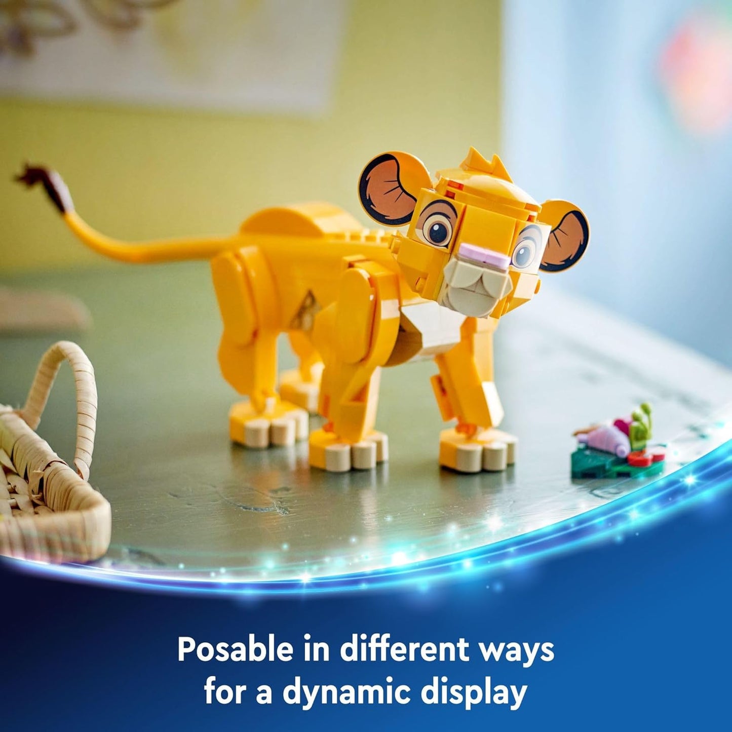 LEGO Disney Simba The Lion King Cub Buildable Disney Toy for Disney Collection Lion King Movie Toy Simba Toy Construction Playset