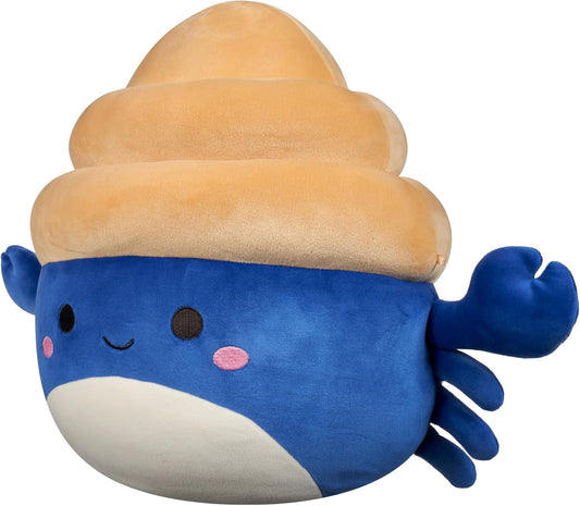 Squishmallows Original 12-Inch Lenore Navy and Tan Hermit Crab - Official Jazwares Plush