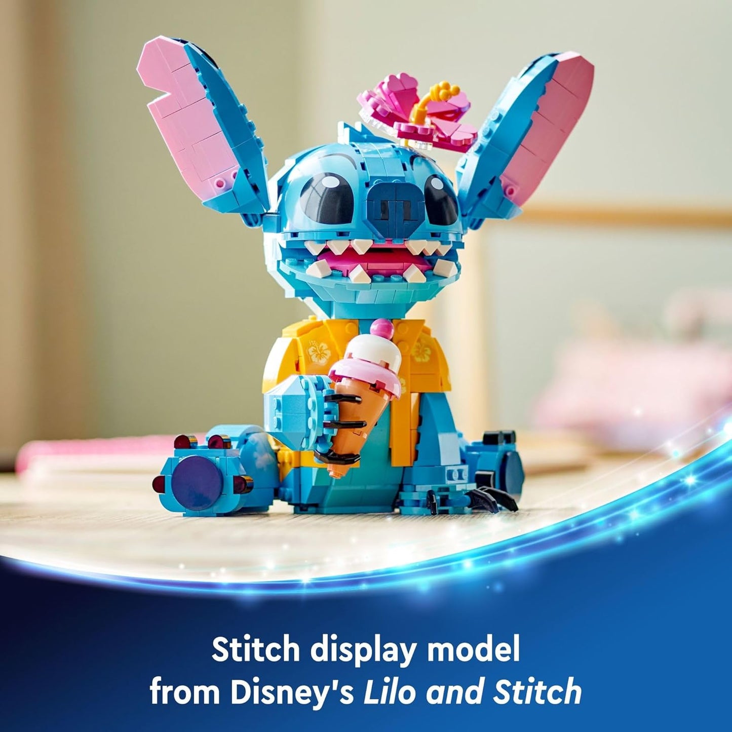 LEGO Disney Stitch Toy Building Kit Disney Toy for 9 Year Old Buildable Figure with Ice