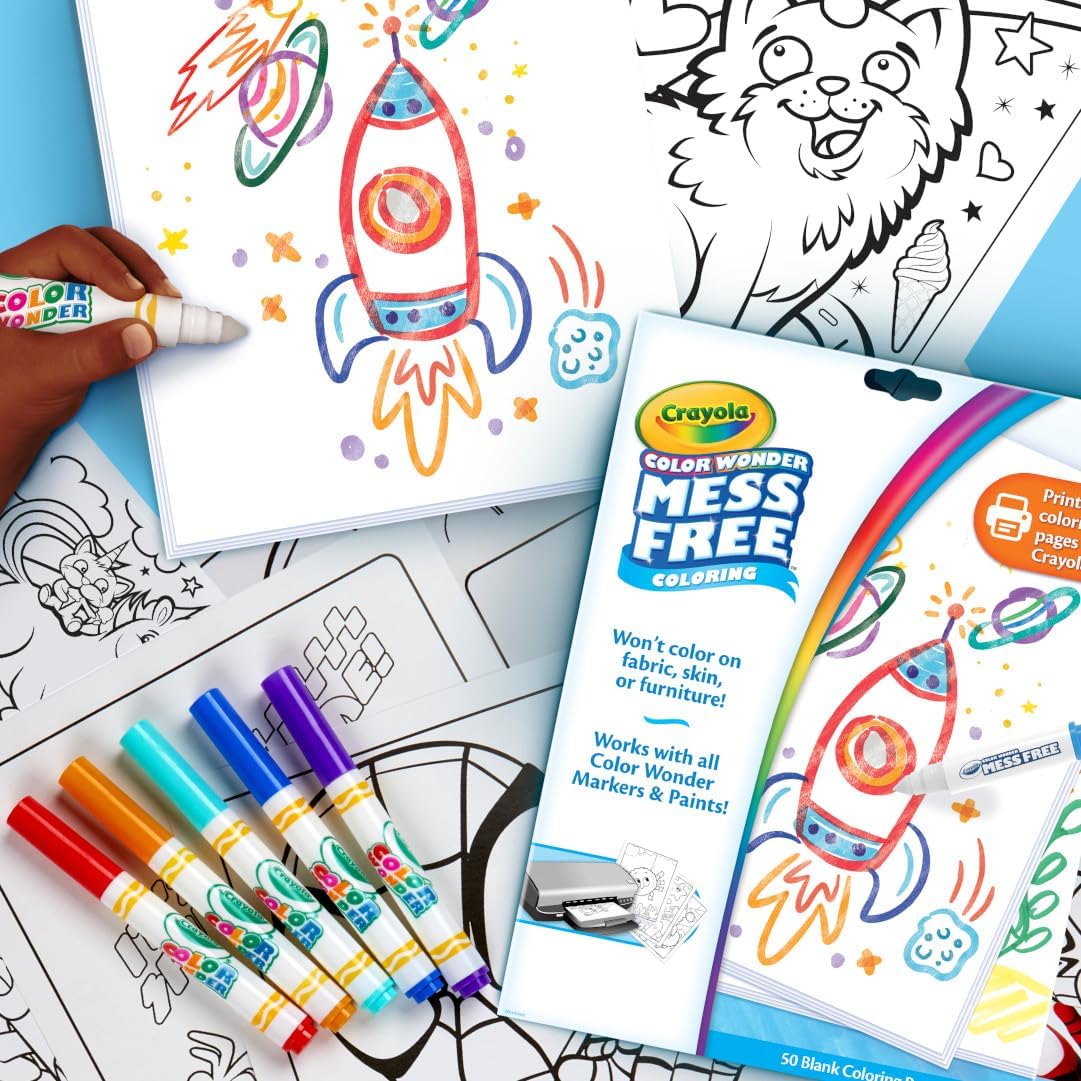 Crayola Color Wonder Mess Free Coloring Pages 50ct Create Your Own Coloring Pages Blank