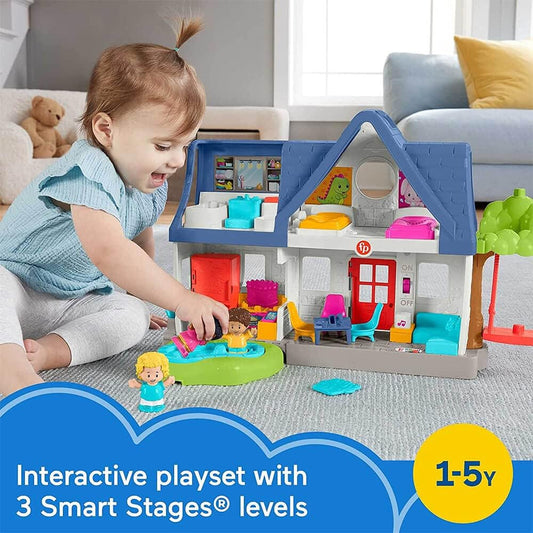 Fisher-Price Little People Toddler Learning Toy Friends Together Play House Set with
