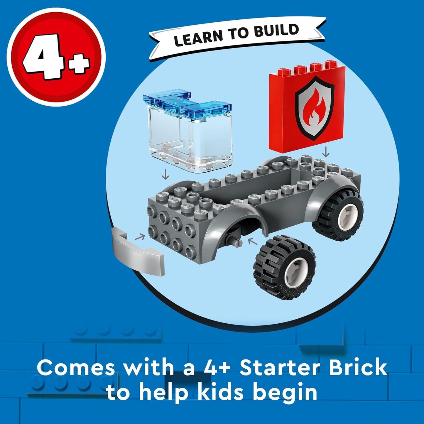 Lego City Fire Station and Fire Engine 60375 Pretend Play Fire Station with Firefighter Minifigures Educational Vehicle