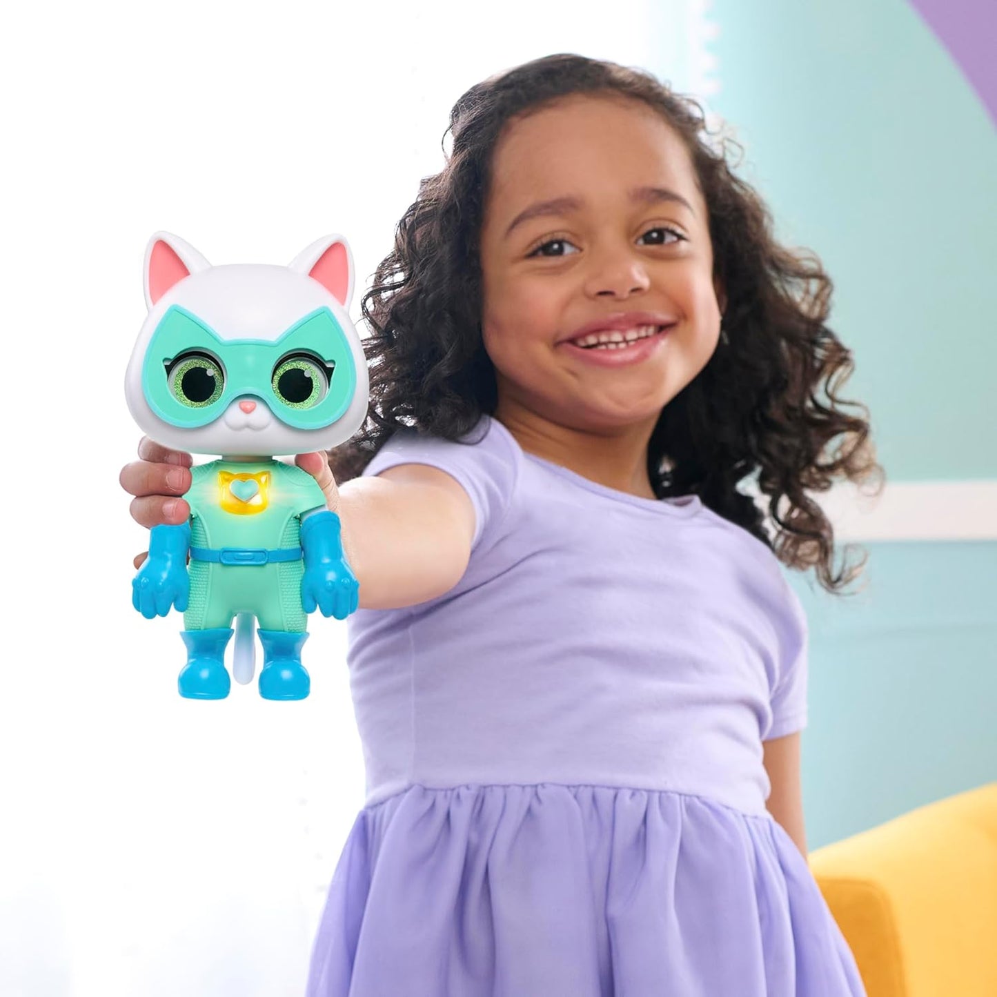 Just Play Disney Junior SuperKitties Cat-Tastic Transforming Bitsy for Ages 3 Up