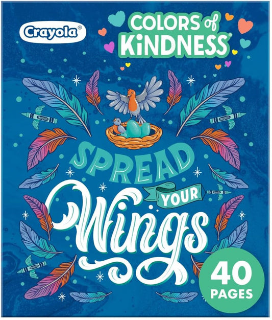 Crayola Colors of Kindness Adult Coloring Book 40pgs Adult Coloring Pages Stress Relief