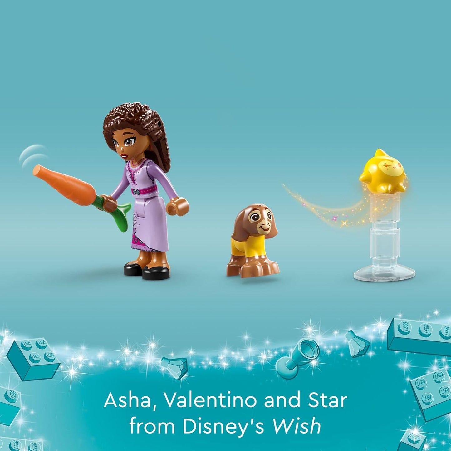 LEGO Disney Wish Asha in The City of Rosas 43223 Building Toy Set A Buildable Model from