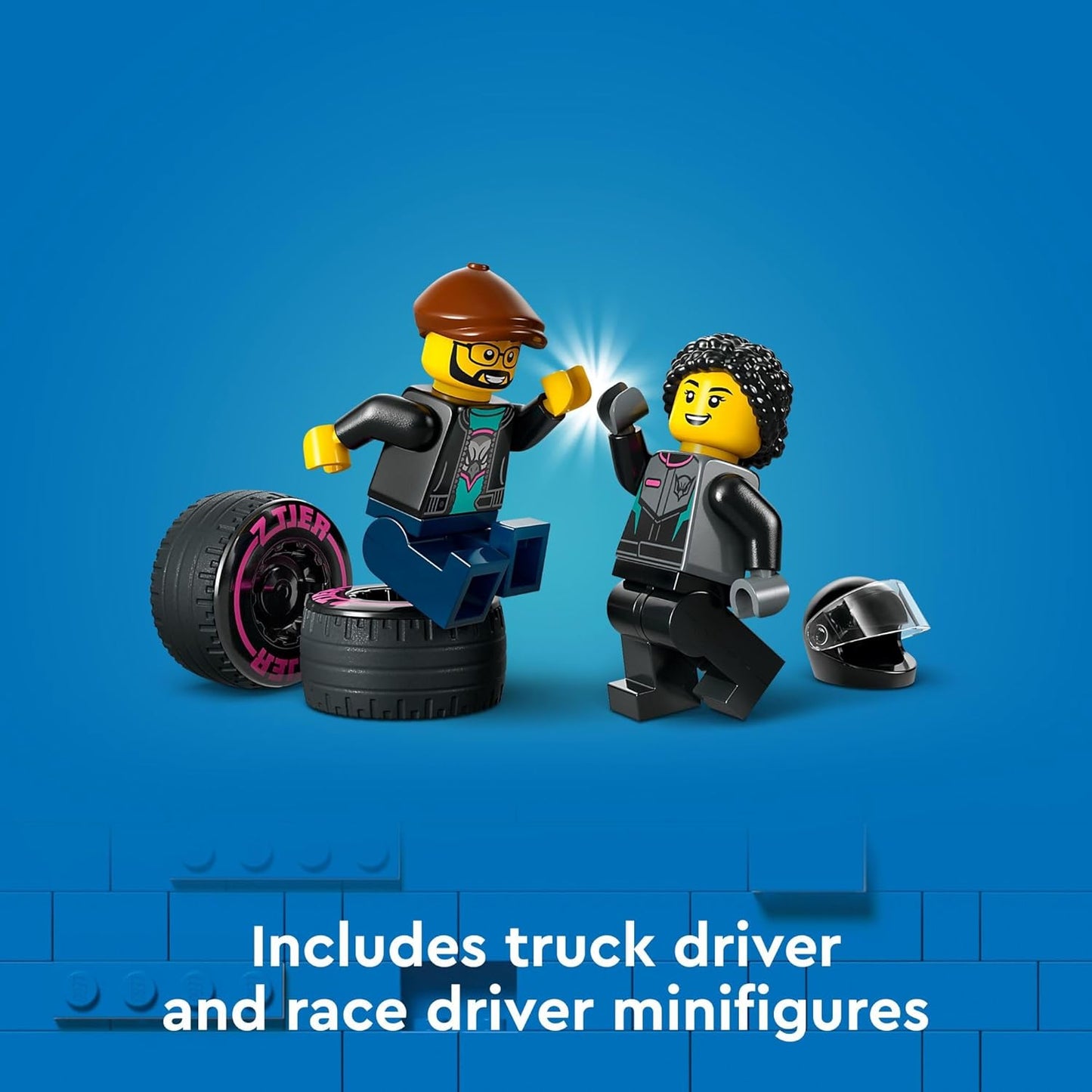 LEGO City Race Car and Car Carrier Truck Toy Playset