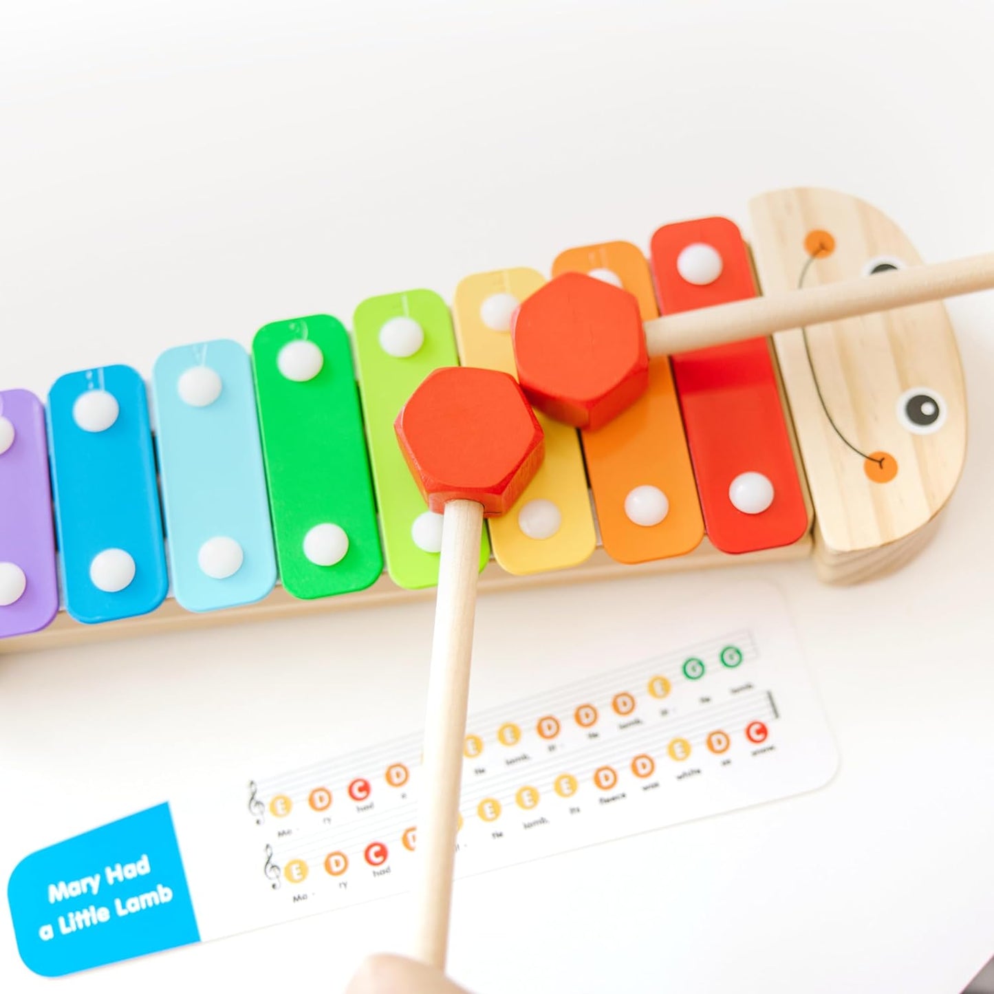 Melissa & Doug Melissa Doug Caterpillar Xylophone Musical Toy With Wooden Mallets 15.25 x