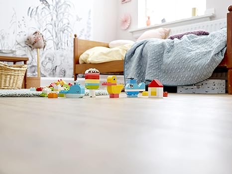LEGO DUPLO Classic Heart Box First Bricks Building Toy Educational Activity and