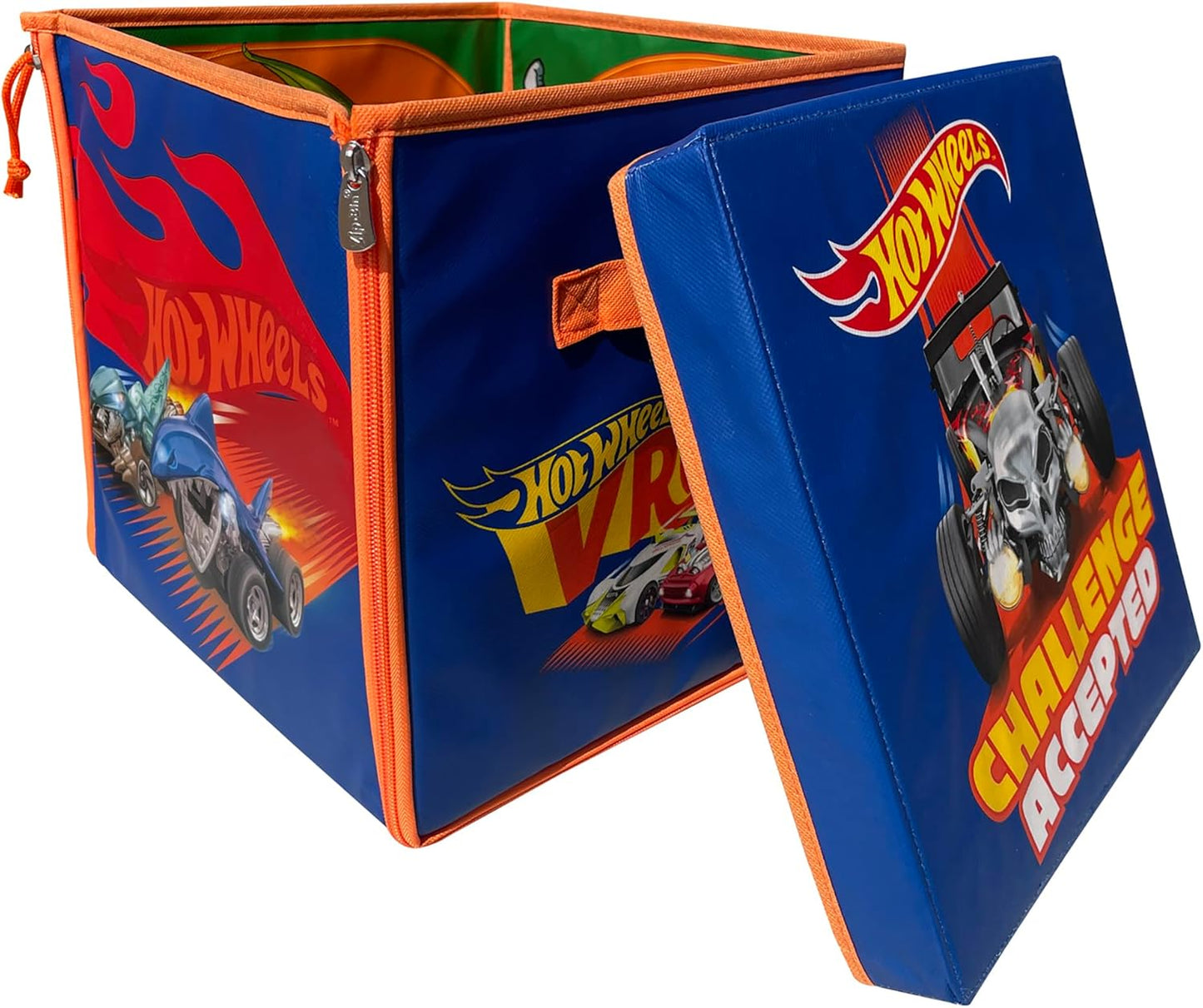 Hot Wheels Tara Toy ZipBin 300 Car Storage Cube - Unzip to Convert Into A Playmat Holds