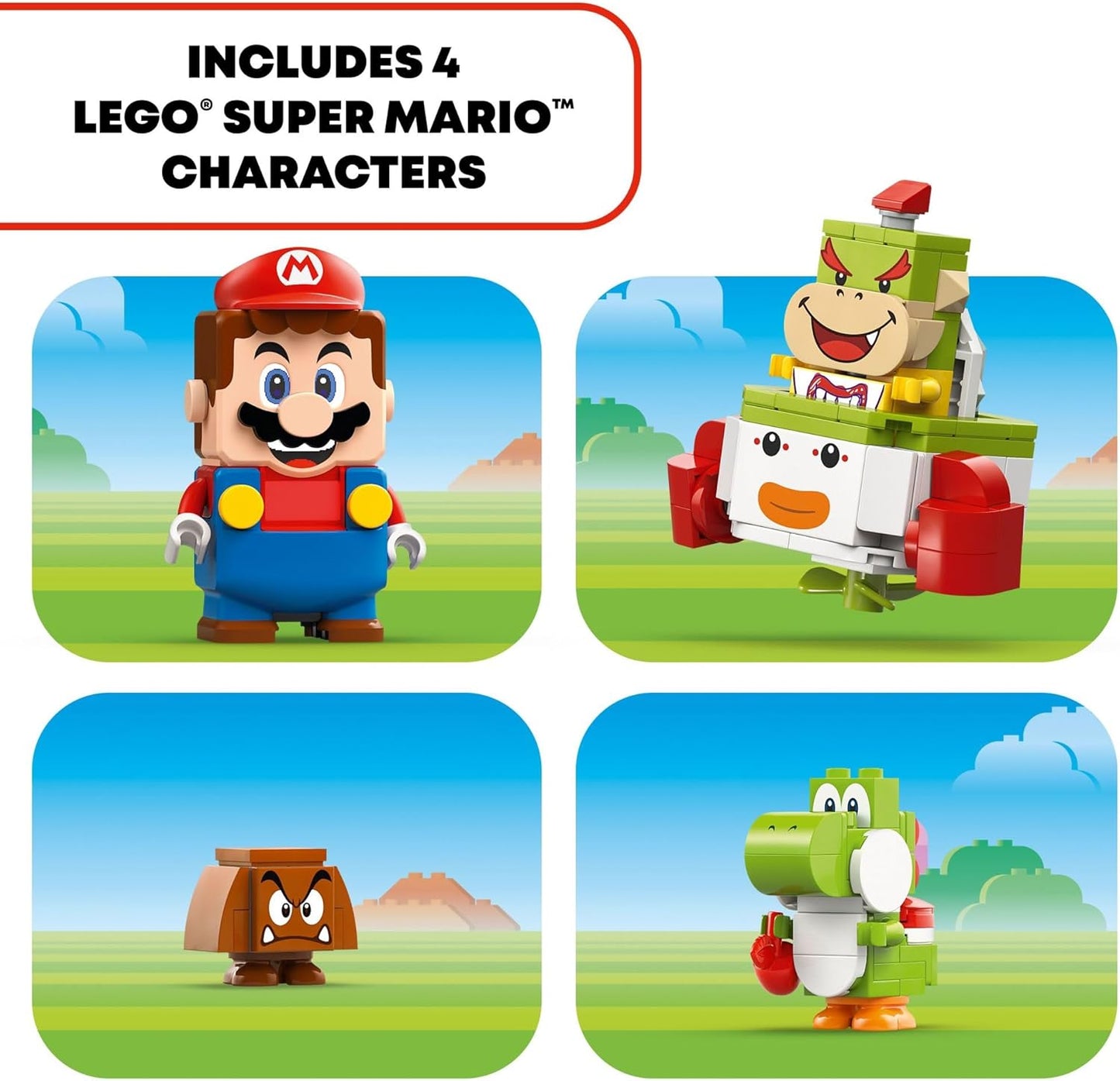 LEGO Super Mario Adventures with Interactive Mario Bowser Jr.'s Clown Car Playset
