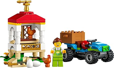 LEGO City Chicken Henhouse 60344 Building Farm Toy Set for Boys and Girls Ages 5 101