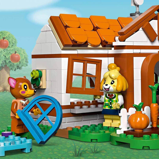 LEGO Animal Crossing Isabelle's House Visit Buildable Creative Toy for Includes Fauna and
