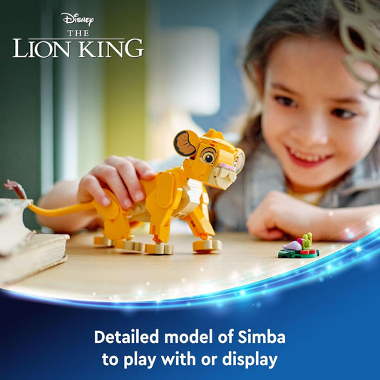 LEGO Disney Simba The Lion King Cub Buildable Disney Toy for Disney Collection Lion King Movie Toy Simba Toy Construction Playset