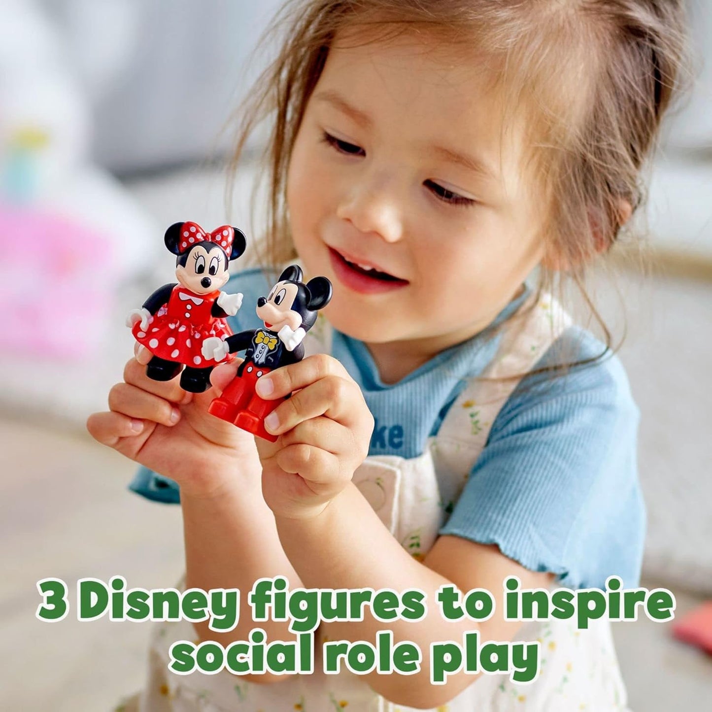 LEGO DUPLO Disney Mickey Minnie Mouse Birthday Train - Building for Toddlers with Number