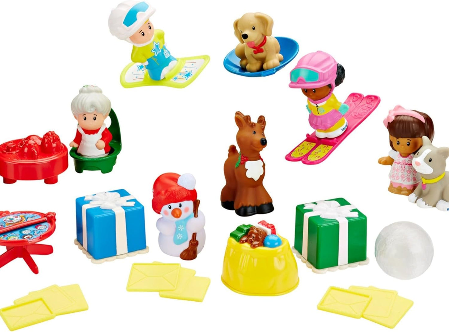 Fisher-Price Little People Toddler Advent Calendar Set of 24 Figures for Christmas Play