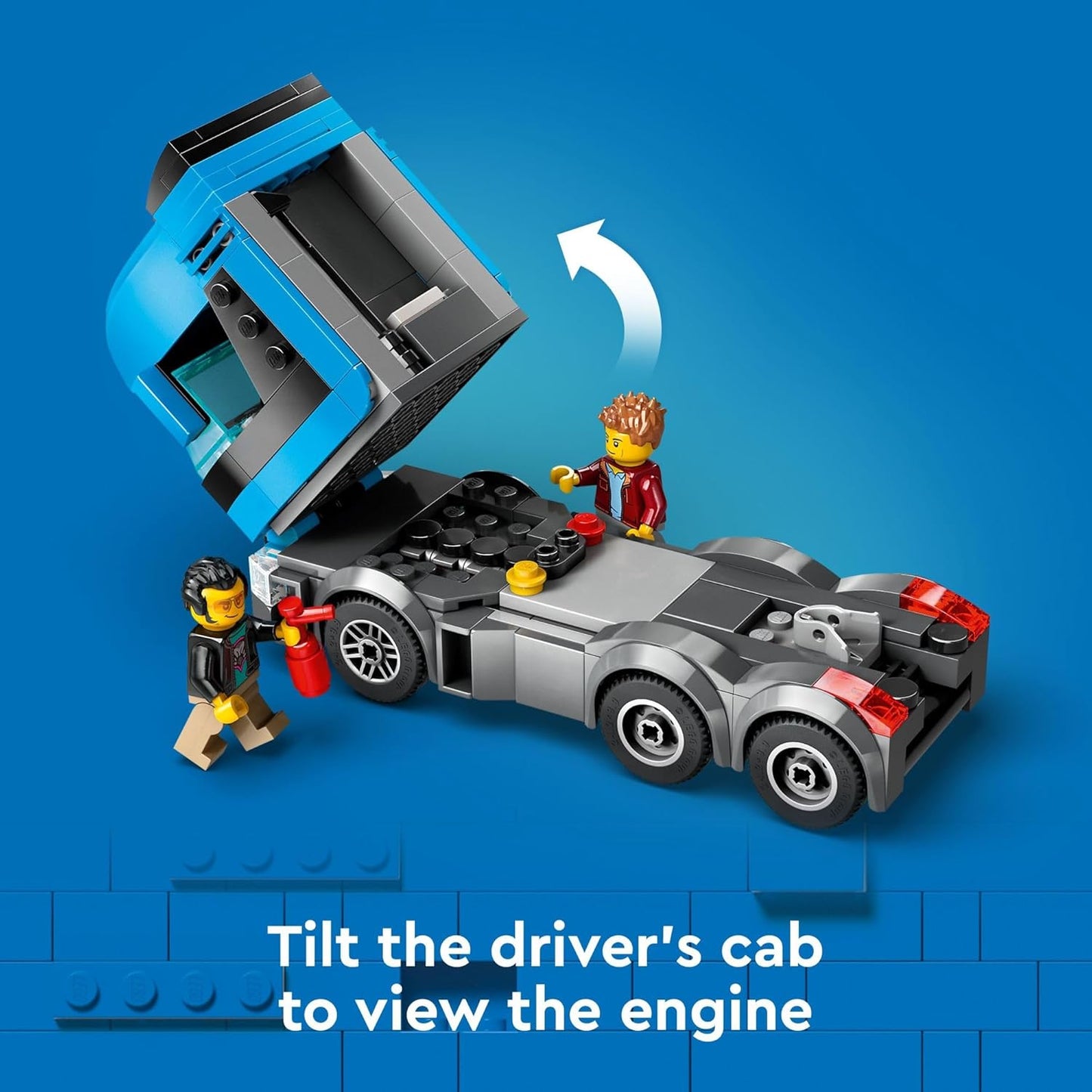 LEGO City Car Transporter Truck with Sports Cars Building Toy Set - Semi Truck Toy with