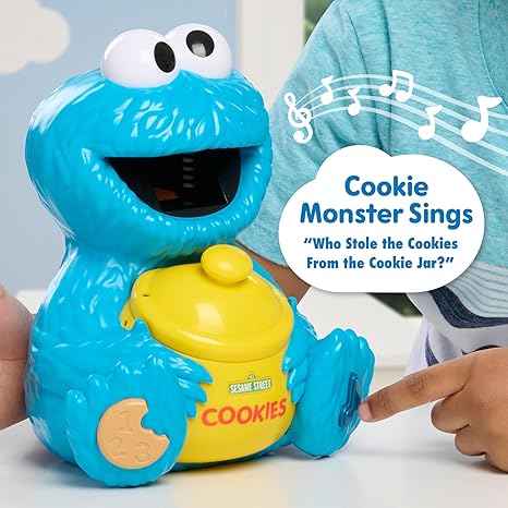 Just Play Sesame Street Cookie's Counting Jar 12-Pieces 20 Phrases and Sounds Learning