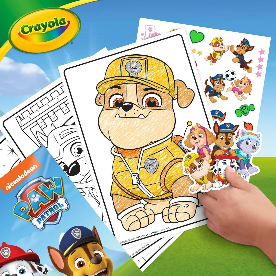 Crayola PAW Patrol Coloring Book 288pgs Coloring Book Pages PAW Patrol Gift Travel