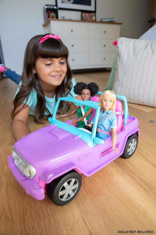 Barbie Toy Car Doll-Sized SUV Purple Off-Road Vehicle